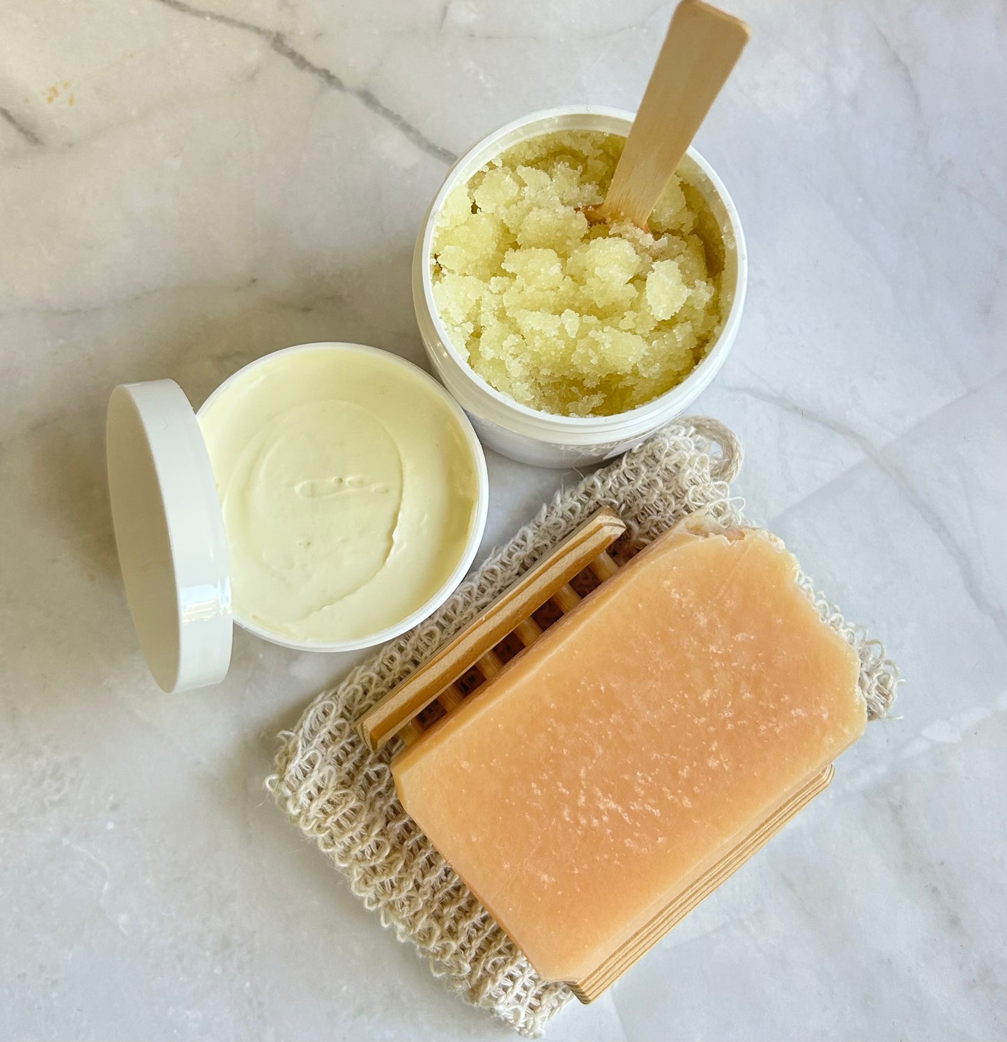 Soap, Scrub, and Body Butter Gift Set