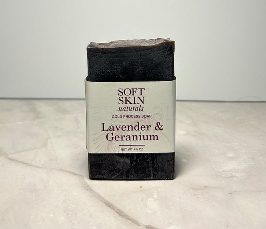 lavender geranium cold process soap