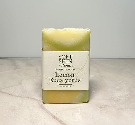 lemon eucalyptus vegan soap